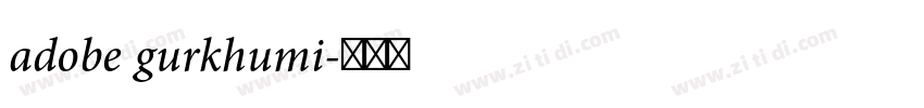 adobe gurkhumi字体转换
